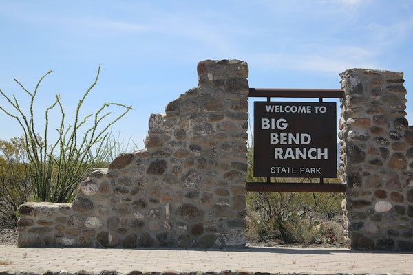 Welcome Sign For Big Bend Ranch Texas