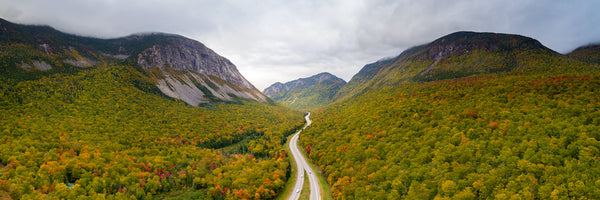 Aerial View Franconia Notch State Park New Hampshire