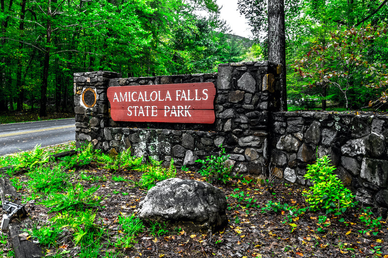 Amicalola Falls State Park Entrance Sign