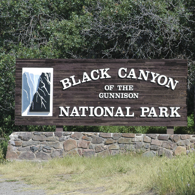 Black Canyon National Park entrance sign