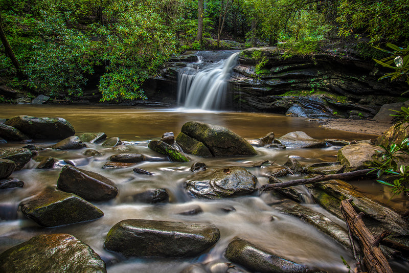 Carrick Creek Falls in Table Rock State Park South Carolina