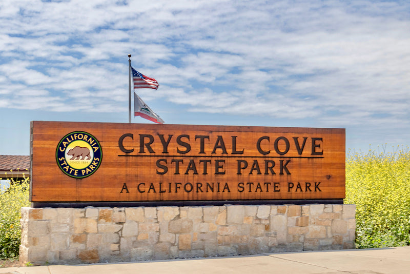 Crystal Cove State Park Welcome Sign California