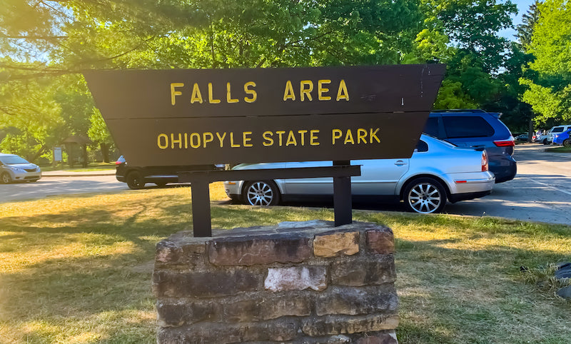 Entrance Sign Ohiopyle State Park Pennsylvania