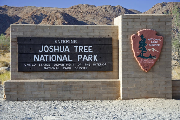 Entrance Sign to Joshua Tree National Park California