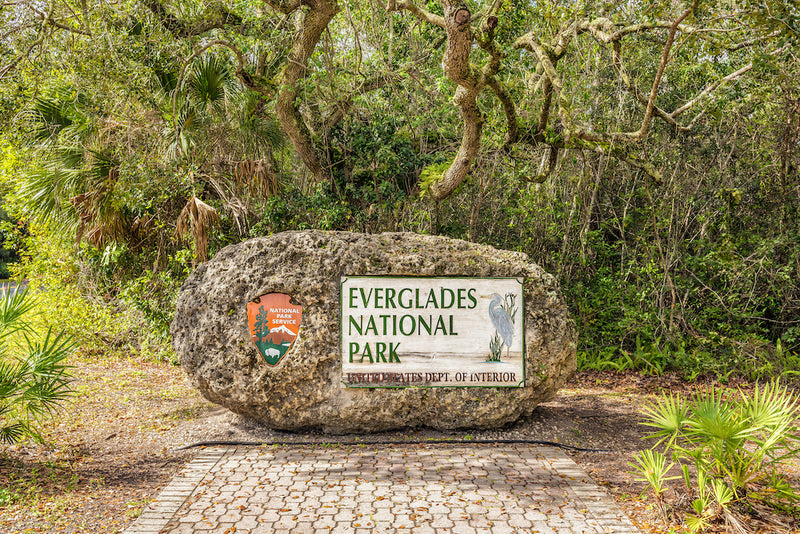 Everglades National Park Sign in Everglades National Park Florida