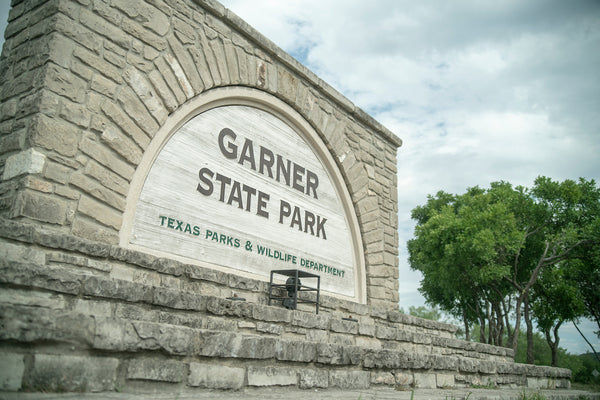 Garner State Park Entrance Sign Texas