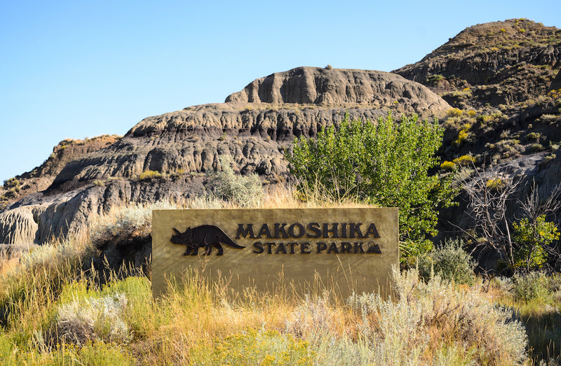 Makoshika State Park Sign in Montana