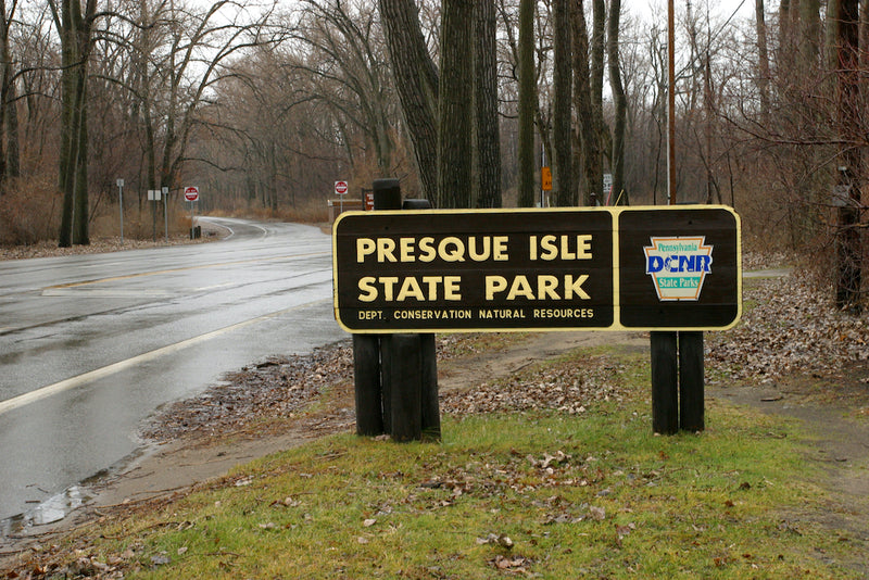 Presque Isle State Park Sign in Pennsylvania