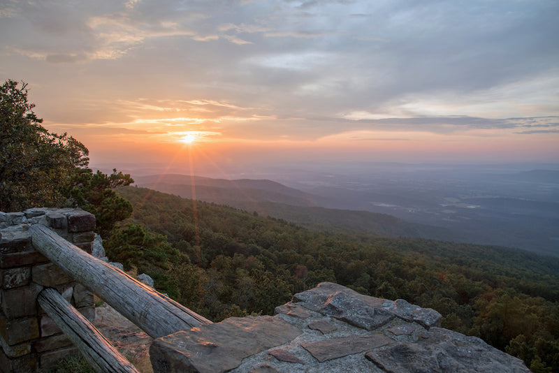 Sunrise at Mount Magazine State Park Arkansas