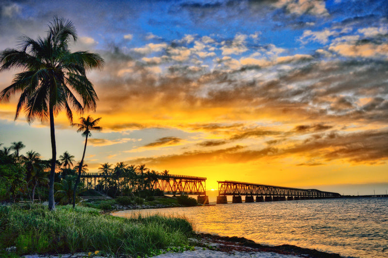 Sunset View of Bahia Honda State Park Florida