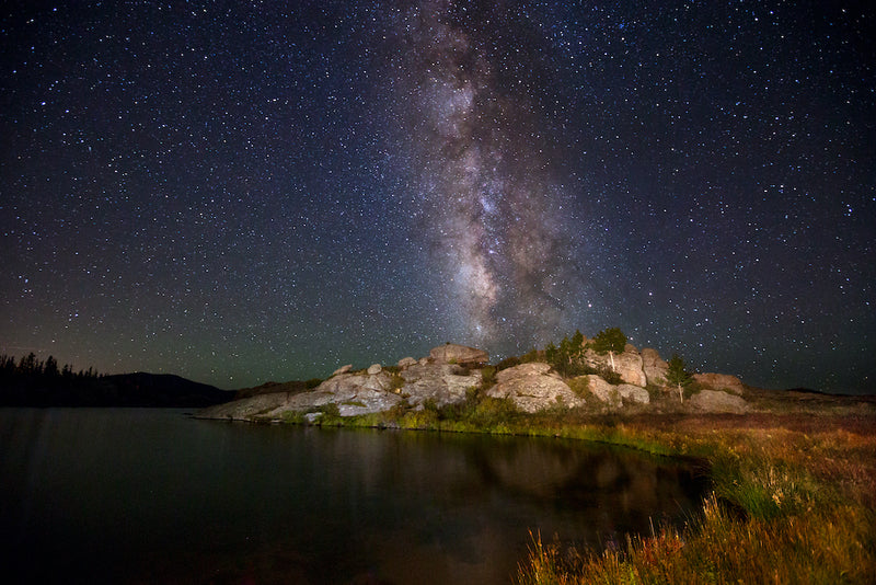 View of Milky Way Galaxy Visible From Eleven Mile State Park in Colorado