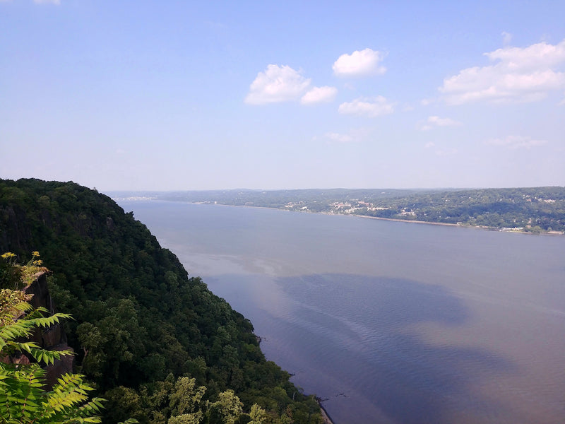 View of The Hudson River on a Clear Day at Palisades Interstate Park New Jersey